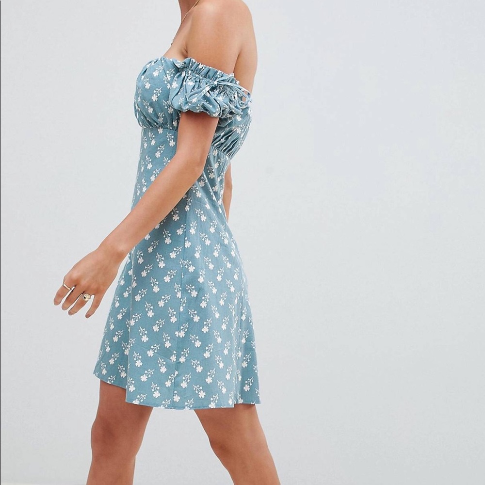ASOS Off Shoulder Mini Dress - Picture 4 of 10